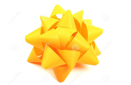 Picture of GIFT BOW 19MM MATT YELLOW